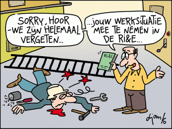 Cartoon: Ontbreken RI&E