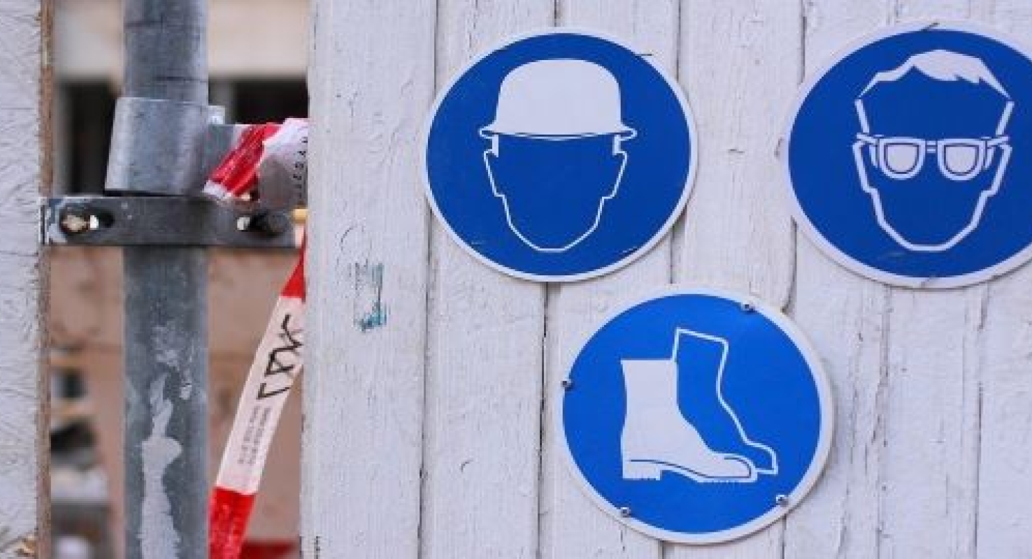 Pictogrammen voor veiligheidsmaatregelen op de werkplek